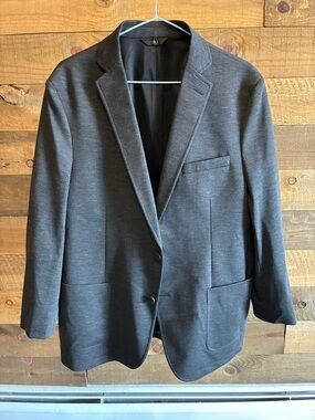 Haggar Charcoal Gray Two-Button Sport Coat